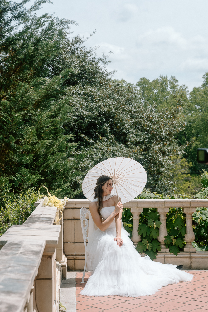 cute picture of the bride at her dream wedding