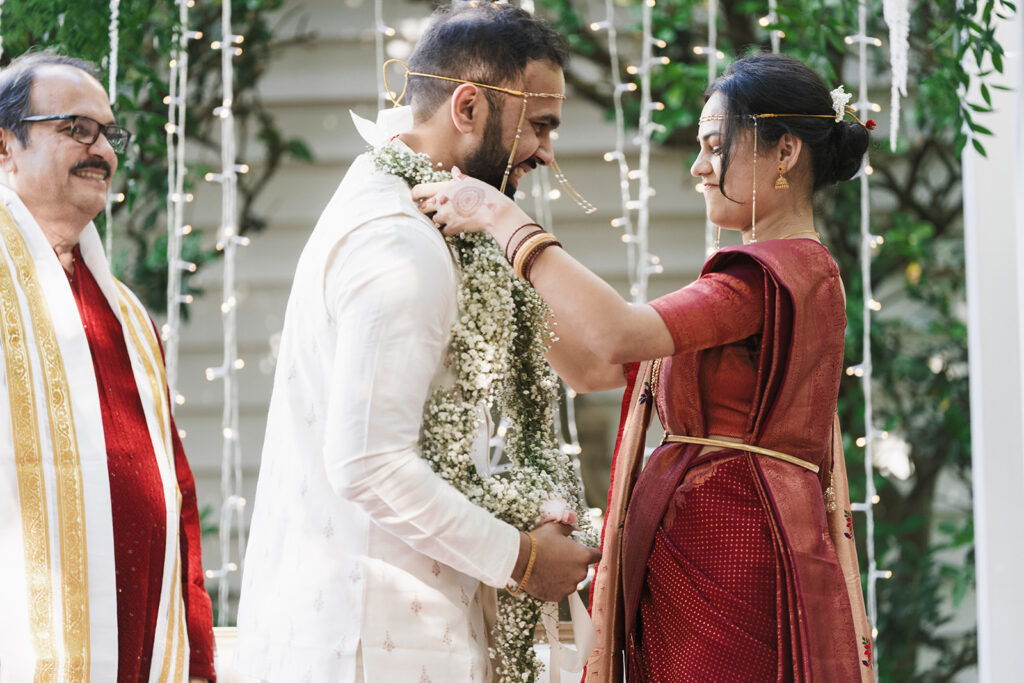 bride and groom at their dream ceremony