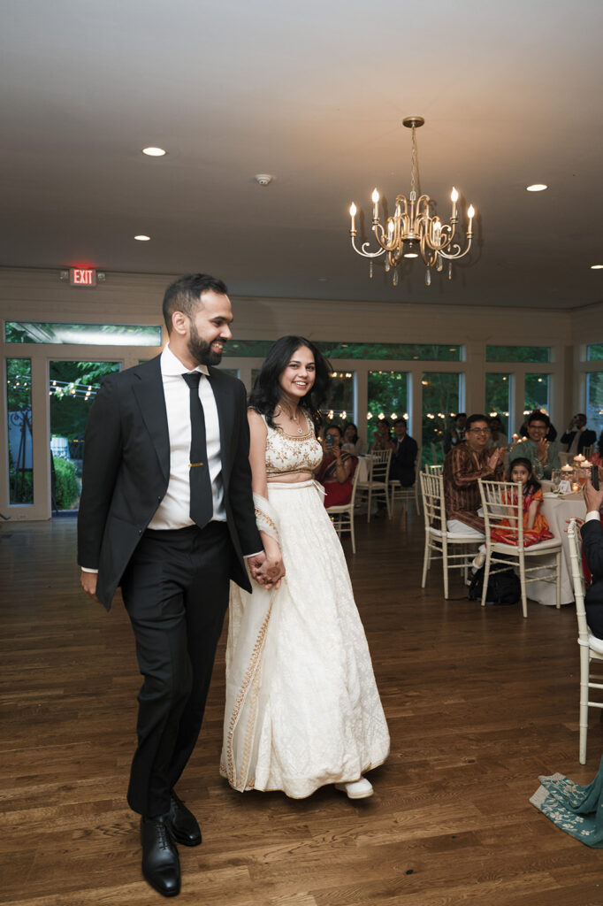 cute couple at their dream reception party