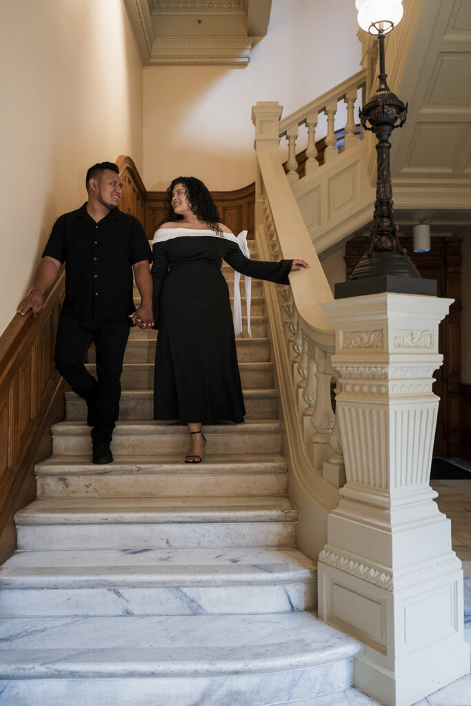 Georgia State Capitol Engagement Session Inspo for Stylish, Timeless Couples