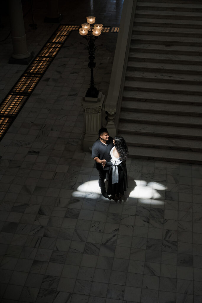 elegant engagement session