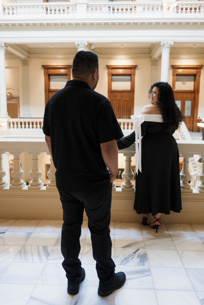 Georgia State Capitol Engagement Session Inspo for Stylish, Timeless Couples