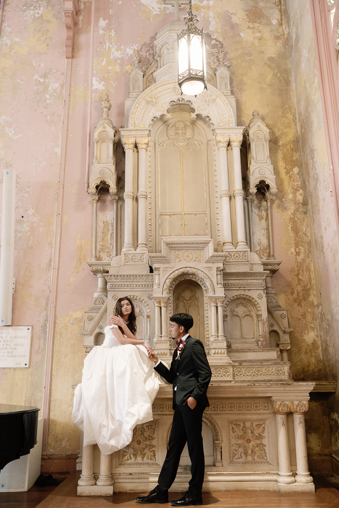 newlyweds at their dream new orleans wedding