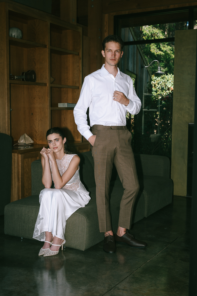 couple before heading to their wedding ceremony