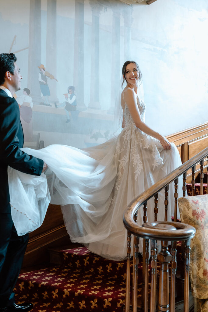 cute couple at their dream georgia wedding