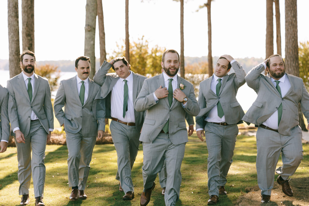 Picture of the groom and his friends