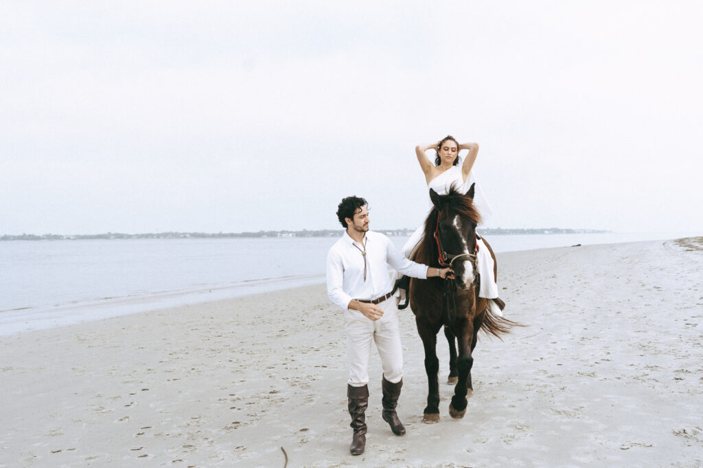 Andrea & Rusty’s Dreamy Jekyll Island Engagement Session by the Sea