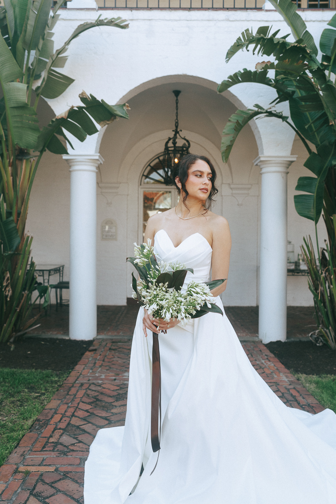 stunning portrait of the bride
