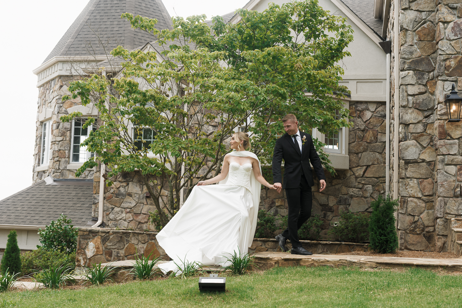 cute couple dancing during their bridal session