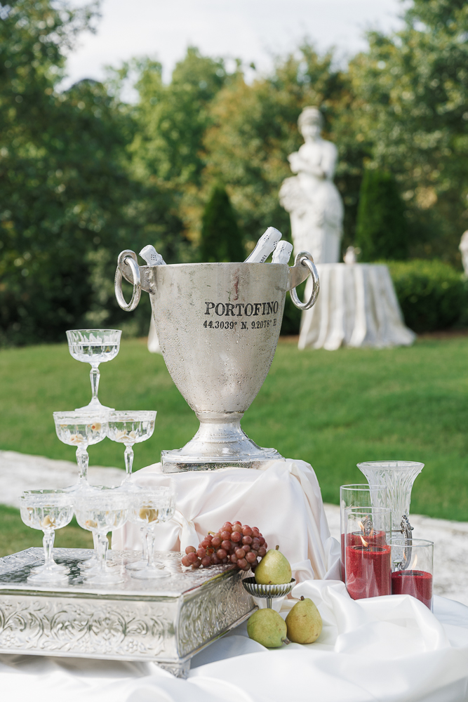 wine at the reception party