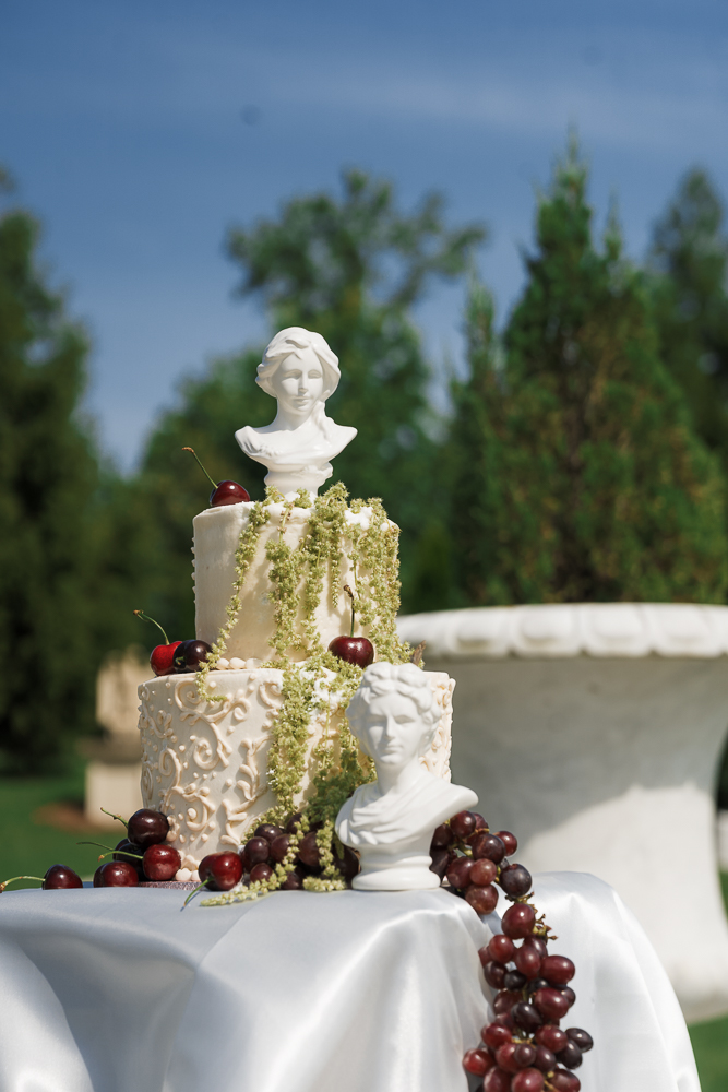 stunning picture of the wedding cake