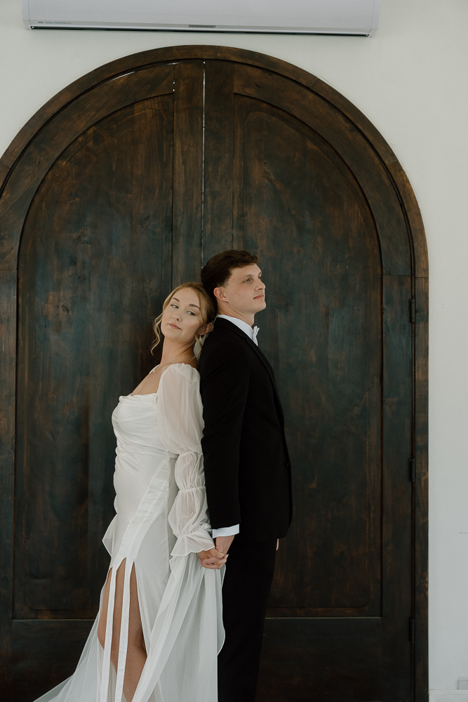 cute picture of the bride and groom