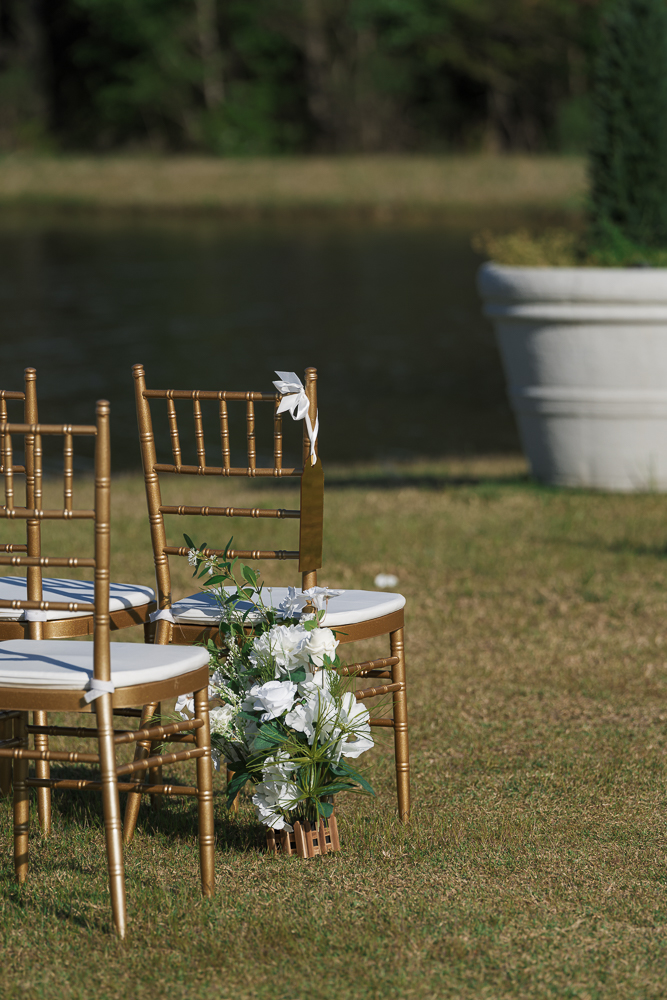 Beautiful florals at the ceremony