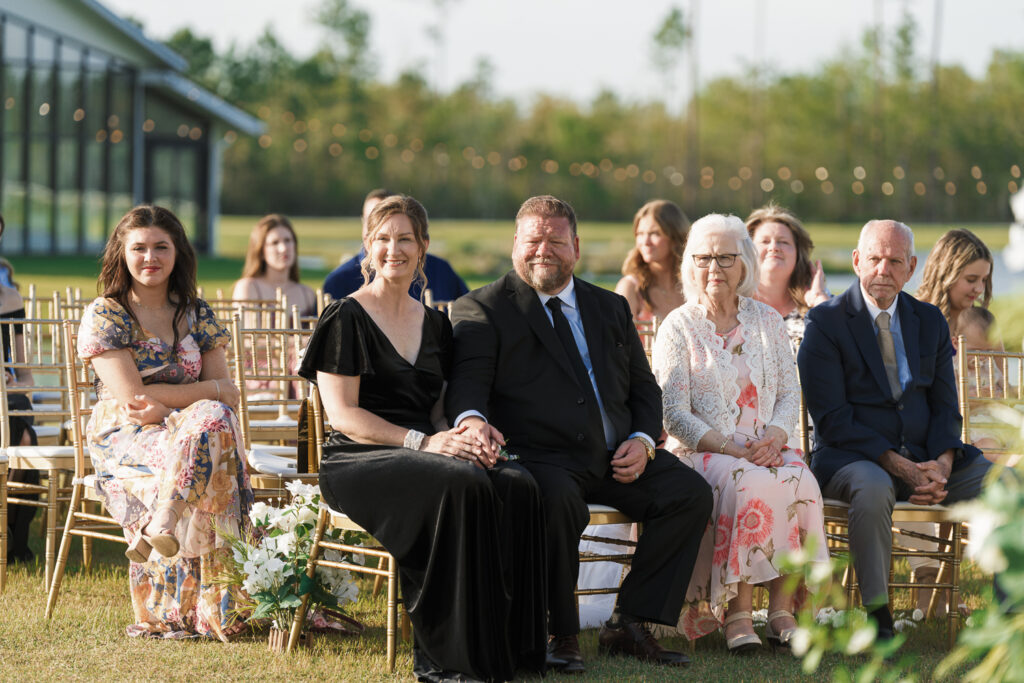 Guests at the wedding ceremony