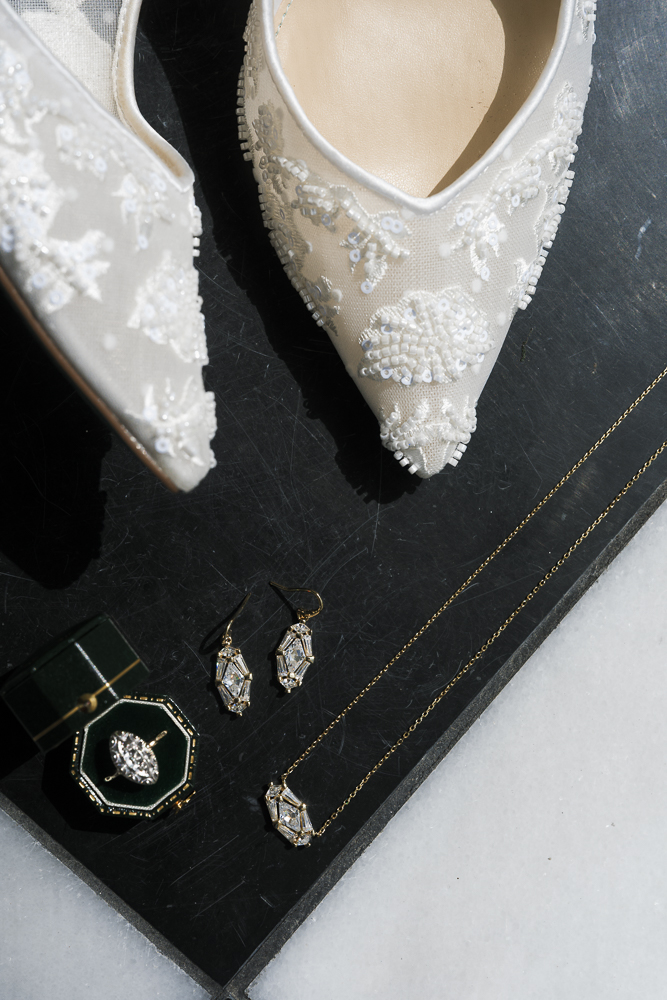 Stunning picture of the wedding shoes