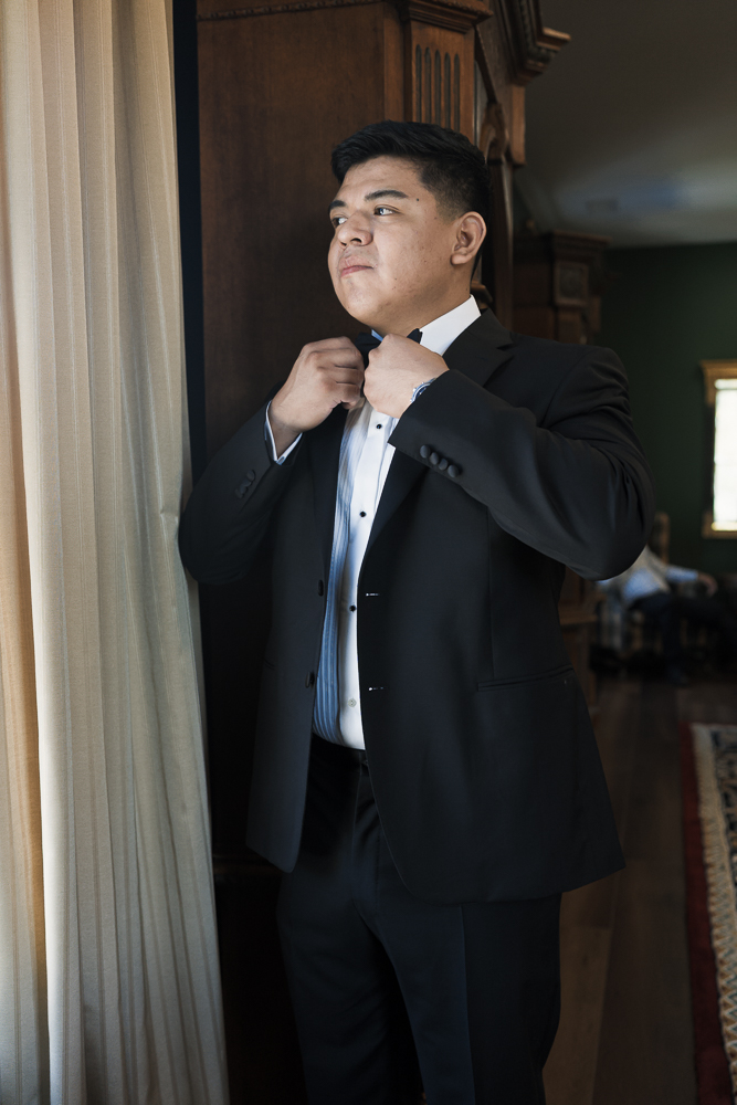 groom before heading to his ceremony