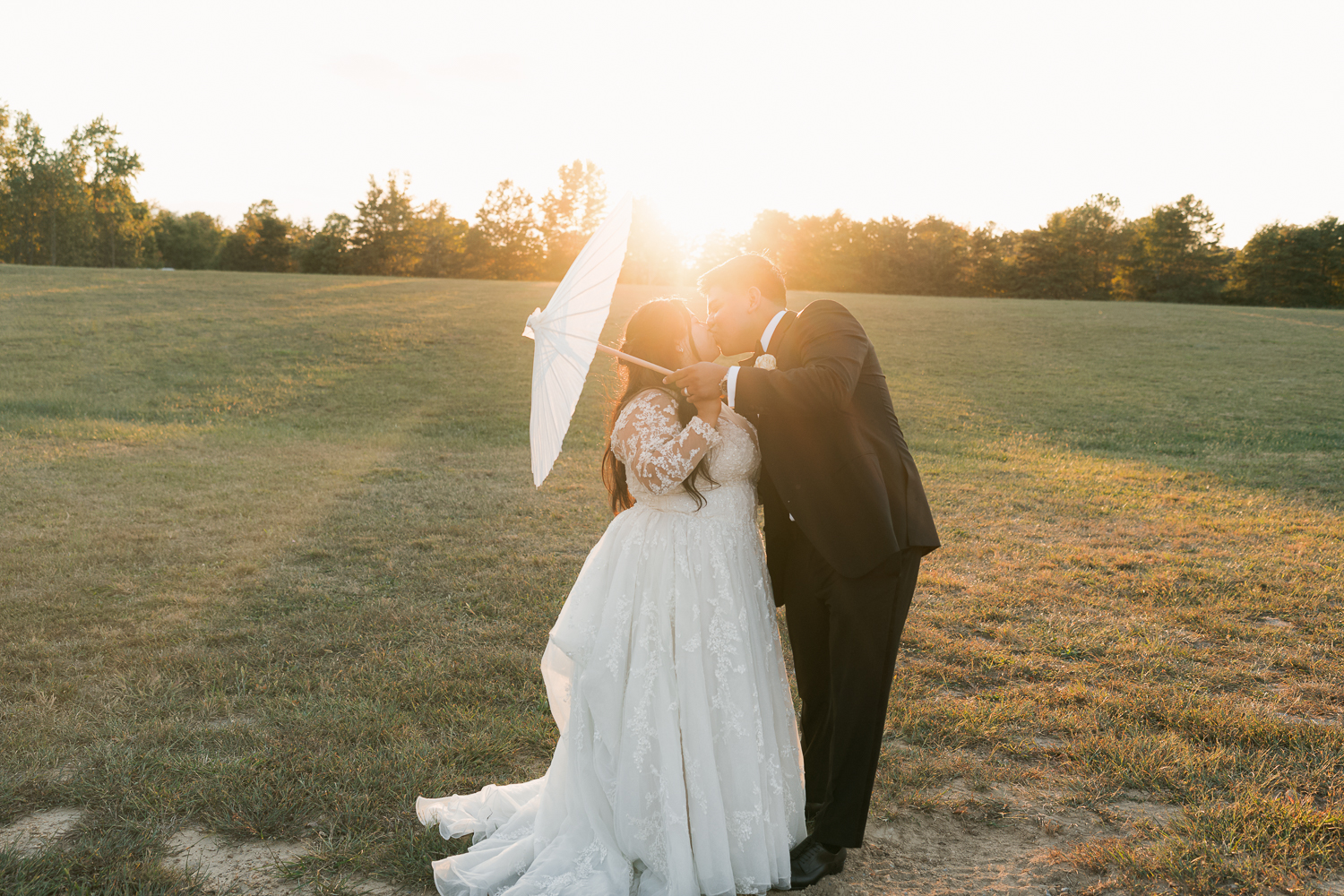 golden hour bridal session