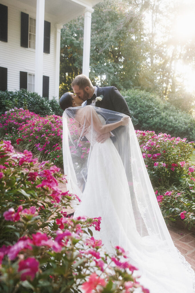 stunning picture of the bride and groom