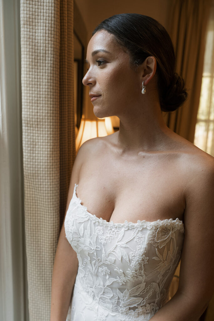 stunning portrait of the bride