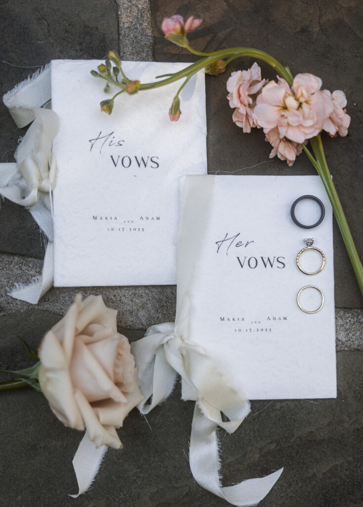 Beautiful details at the elegant wedding