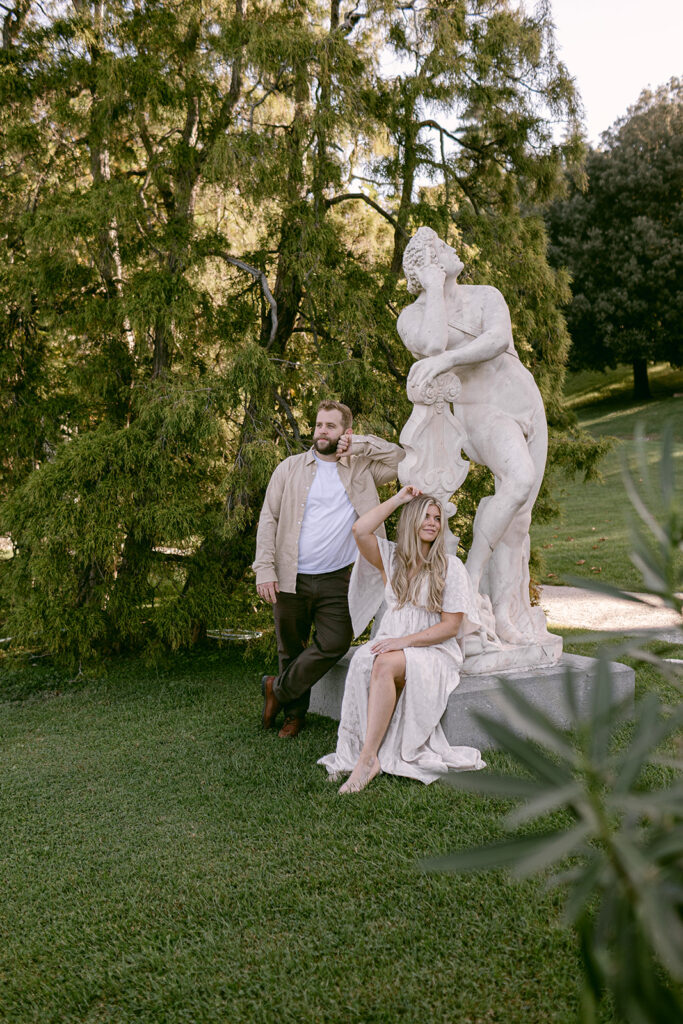 stunning engagement session during golden hour