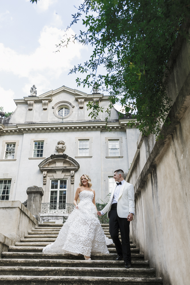 cute couple at their dream wedding 