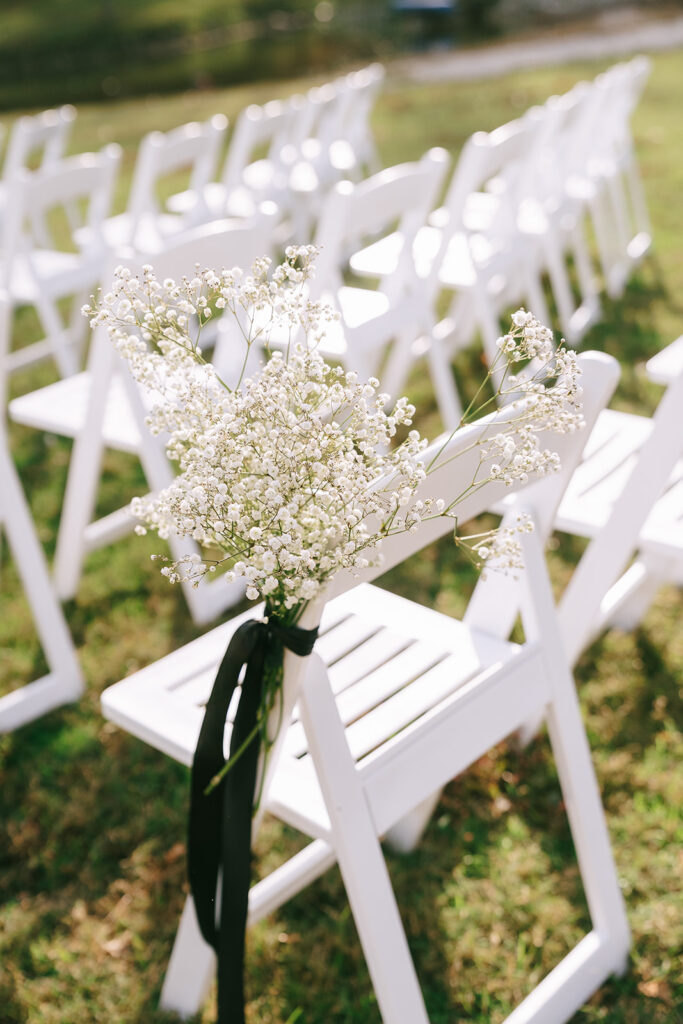 beautiful florals at the ceremony