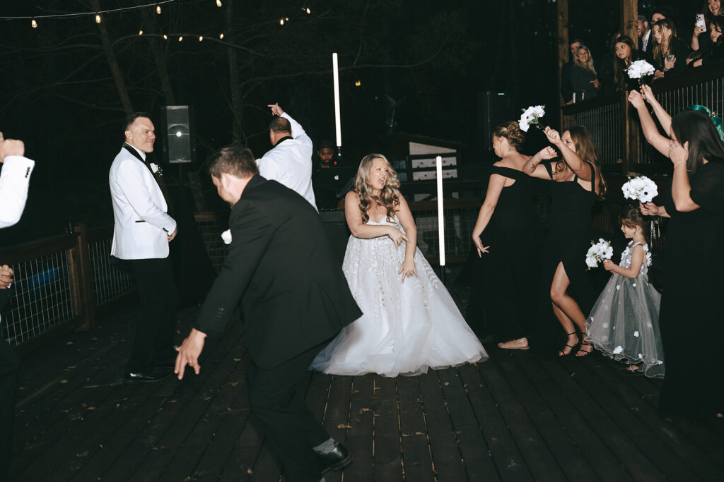 fun wedding reception party