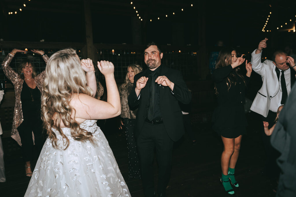 fun wedding reception party