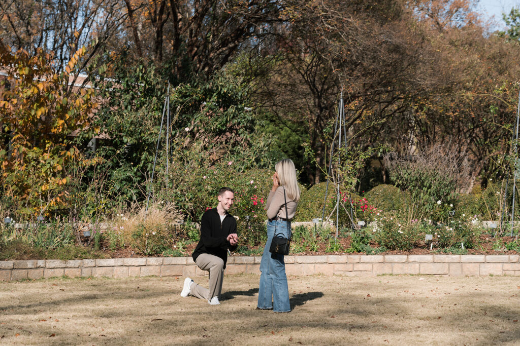happy couple at their dream proposal