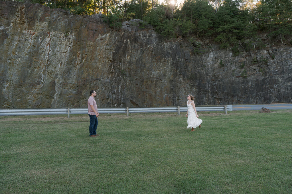 A Romantic Mountain Engagement Session at Carters Lake with Katie & Austin