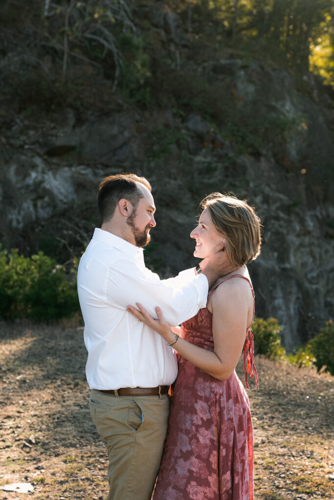 couple at their golden hour photoshoot