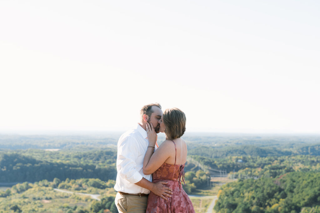 A Romantic Mountain Engagement Session at Carters Lake with Katie & Austin