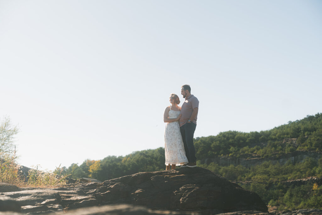 A Romantic Mountain Engagement Session at Carters Lake with Katie & Austin