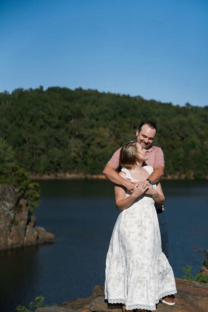 A Romantic Mountain Engagement Session at Carters Lake with Katie & Austin