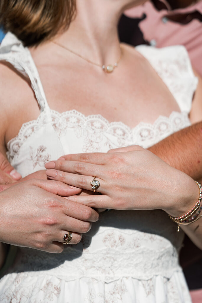 stunning closeup shot of the engagement ring