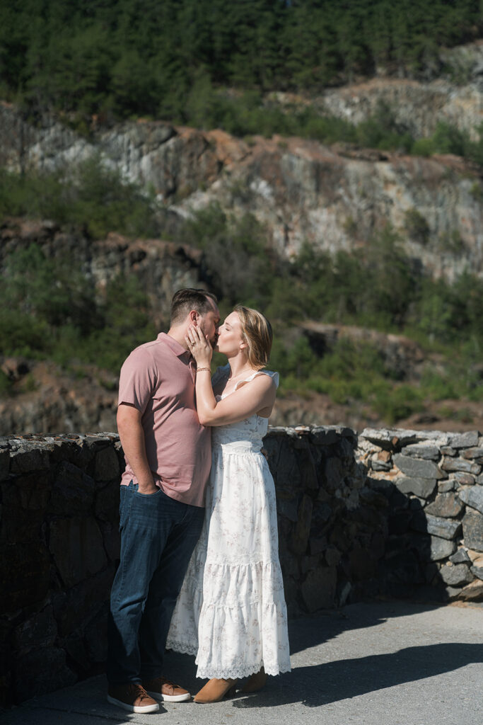 couple holding hands during their photoshoot