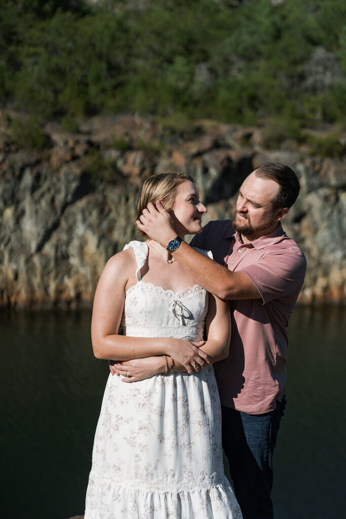 A Romantic Mountain Engagement Session at Carters Lake with Katie & Austin