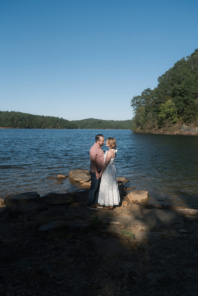 A Romantic Mountain Engagement Session at Carters Lake with Katie & Austin