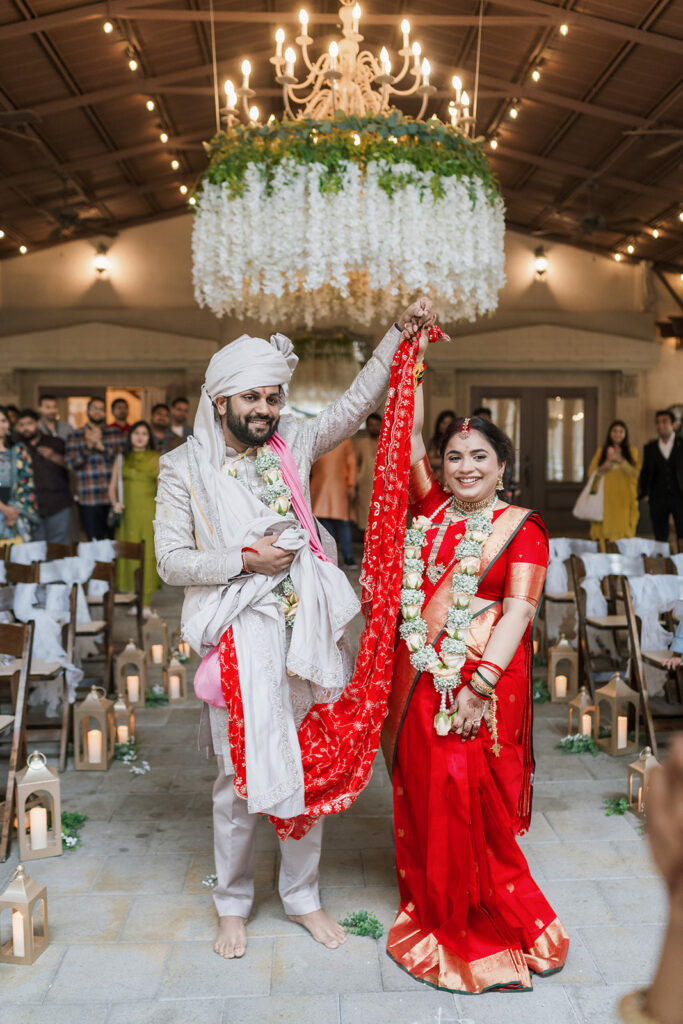 bride and groom after their dream ceremony