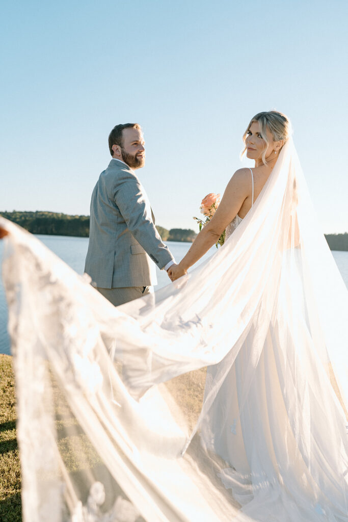 golden hour bridal session