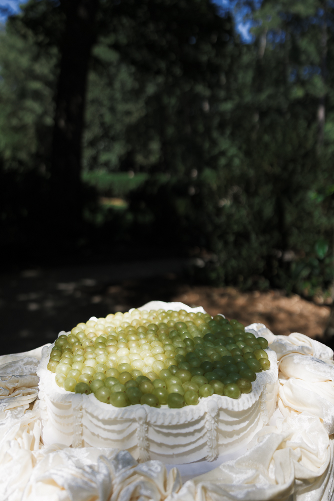 stunning picture of the wedding cake