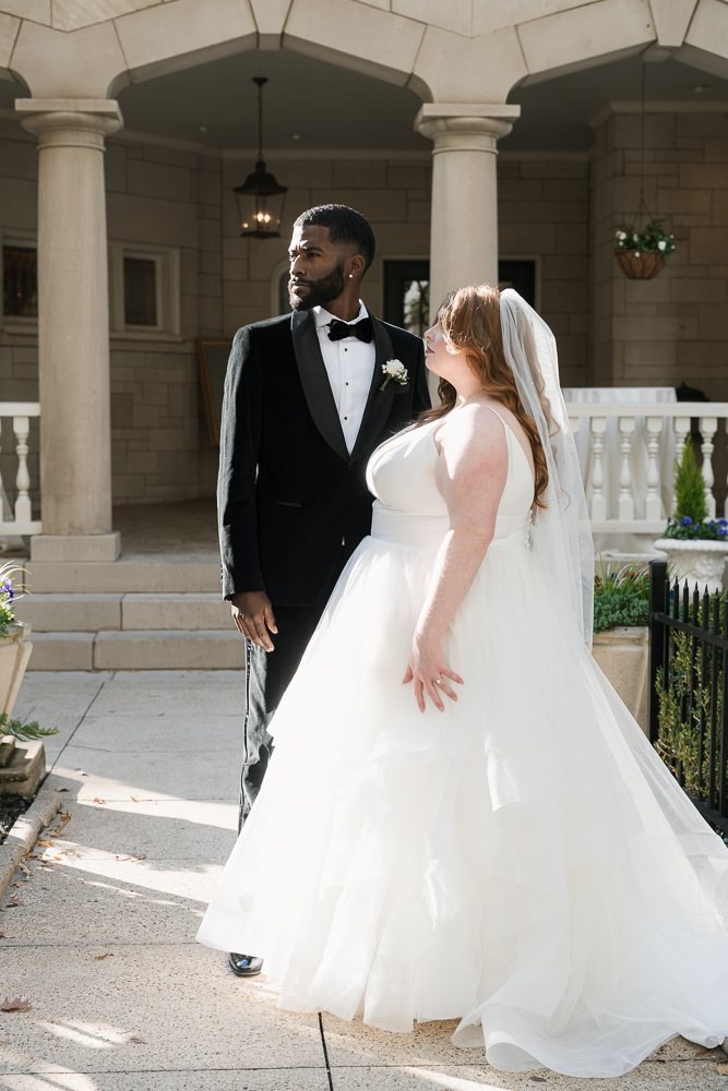 cute picture of the bride and groom at their dream wedding