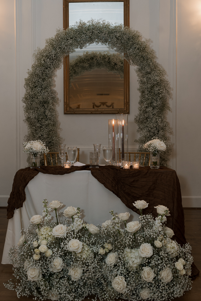 elegant and timeless wedding reception decor