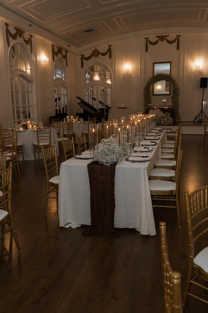 black tie wedding reception decor inspo