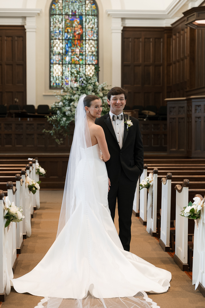 cute picture of the bride and groom at their dream bridal photos