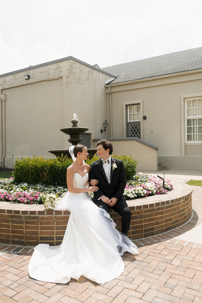 cute picture of the bride and groom before their ceremony
