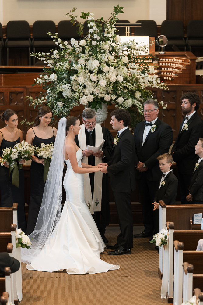 bride and groom at their dream wedding ceremony in GA
