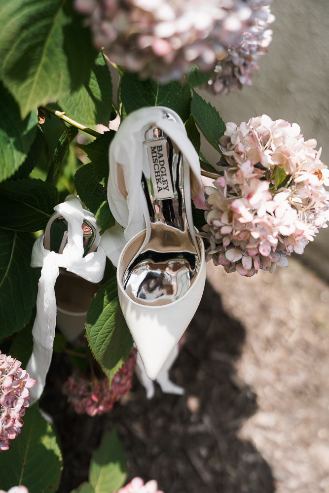 stunning closeup picture of the wedding shoes