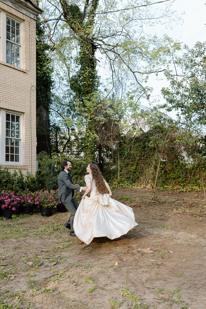 picture of the bride and groom dancing